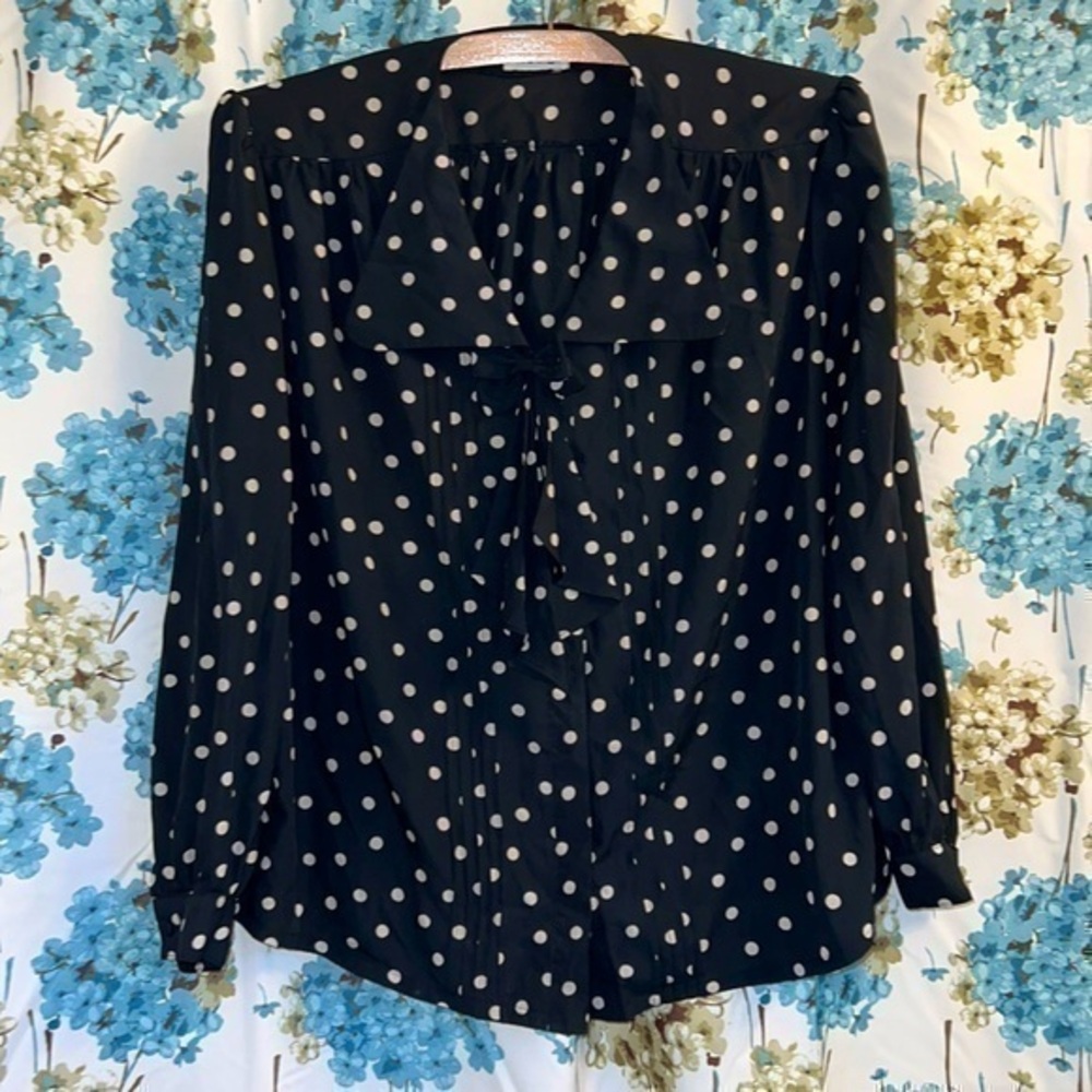 ÉCOLIER polka dot blouse